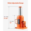image:imageVEVOR Hydraulic Bottle Jack 10 Ton 22046 lbs Capacity 93185 Inch Lifting Range Heavy Duty Welded Bottle Jack for Car SUV Pickup Auto Repair House Lift and Agricultural Equipment Orange50T