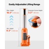 image:imageVEVOR Hydraulic Bottle Jack 10 Ton 22046 lbs Capacity 93185 Inch Lifting Range Heavy Duty Welded Bottle Jack for Car SUV Pickup Auto Repair House Lift and Agricultural Equipment Orange10T