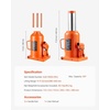 image:imageVEVOR Hydraulic Bottle Jack 10 Ton 22046 lbs Capacity 93185 Inch Lifting Range Heavy Duty Welded Bottle Jack for Car SUV Pickup Auto Repair House Lift and Agricultural Equipment Orange50T