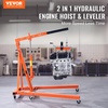 image:imageVEVOR Hydraulic Engine Hoist with Lever 2 Ton4400 LBS HeavyDuty Cherry Picker Shop Crane Foldable Engine Crane and Engine Hoist Leveler for Auto Repair Motors Weights Lifting Loading
