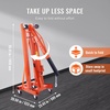 image:imageVEVOR Hydraulic Engine Hoist with Lever 2 Ton4400 LBS HeavyDuty Cherry Picker Shop Crane Foldable Engine Crane and Engine Hoist Leveler for Auto Repair Motors Weights Lifting Loading