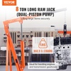 image:imageVEVOR Hydraulic Long Ram Jack 8 Tons17363 lbs Capacity with Single Piston Pump and Clevis Base Manual Cherry Picker wHandle for GarageShop Cranes Engine Lift Hoist BlueOrange