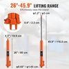 image:imageVEVOR Hydraulic Long Ram Jack 8 Tons17363 lbs Capacity with Single Piston Pump and Clevis Base Manual Cherry Picker wHandle for GarageShop Cranes Engine Lift Hoist BlueOrange