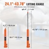 image:imageVEVOR Hydraulic Long Ram Jack 8 Tons17363 lbs Capacity with Single Piston Pump and Clevis Base Manual Cherry Picker wHandle for GarageShop Cranes Engine Lift Hoist BlueOrange