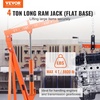 image:imageVEVOR Hydraulic Long Ram Jack 8 Tons17363 lbs Capacity with Single Piston Pump and Clevis Base Manual Cherry Picker wHandle for GarageShop Cranes Engine Lift Hoist BlueOrange