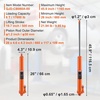 image:imageVEVOR Hydraulic Long Ram Jack 8 Tons17363 lbs Capacity with Single Piston Pump and Clevis Base Manual Cherry Picker wHandle for GarageShop Cranes Engine Lift Hoist BlueOrange