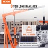 image:imageVEVOR Hydraulic Long Ram Jack 8 Tons17363 lbs Capacity with Single Piston Pump and Clevis Base Manual Cherry Picker wHandle for GarageShop Cranes Engine Lift Hoist BlueOrange