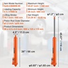 image:imageVEVOR Hydraulic Long Ram Jack 8 Tons17363 lbs Capacity with Single Piston Pump and Clevis Base Manual Cherry Picker wHandle for GarageShop Cranes Engine Lift Hoist BlueOrange