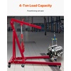 image:imageVEVOR Hydraulic Long Ram Jack 8 Tons17363 lbs Capacity with Single Piston Pump and Clevis Base Manual Cherry Picker wHandle for GarageShop Cranes Engine Lift Hoist BlueRed