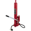 image:imageVEVOR Hydraulic Long Ram Jack 8 Tons17363 lbs Capacity with Single Piston Pump and Clevis Base Manual Cherry Picker wHandle for GarageShop Cranes Engine Lift Hoist BlueRed