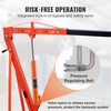 image:imageVEVOR Hydraulic Long Ram Jack 8 Tons17363 lbs Capacity with Single Piston Pump and Clevis Base Manual Cherry Picker wHandle for GarageShop Cranes Engine Lift Hoist BlueOrange
