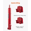 image:imageVEVOR Hydraulic Long Ram Jack 8 Tons17363 lbs Capacity with Single Piston Pump and Clevis Base Manual Cherry Picker wHandle for GarageShop Cranes Engine Lift Hoist BlueRed