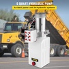 image:imageVEVOR Hydraulic Power Unit 6 Quart 6 Way Hydraulic Pump Double Acting Hydraulic Power Unit 12V DC Dump Trailer Car Remote with Plastic Oil Reservoir Plastic Double ActingDouble Acting