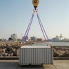 image:imageVEVOR Lifting Sling Straps with Hooks Polyester Bridle Sling 6600LB Capacity Four Leg 5Ft Heavy Duty Rigging Strap Thickened amp WearResistant Webbing Slings for Engines Cranes Hoists Truck4Leg 6600LBS
