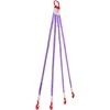 image:imageVEVOR Lifting Sling Straps with Hooks Polyester Bridle Sling 6600LB Capacity Four Leg 5Ft Heavy Duty Rigging Strap Thickened amp WearResistant Webbing Slings for Engines Cranes Hoists Truck4Leg 6600LBS