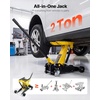 image:imageVEVOR Low Profile Floor Jack 2 Ton 4409 lbs Capacity Steel Racing Floor Jack with Single Piston Quick Lift Pump Hydraulic Trolley Car Lift for Cars Motorcycles ATVs Lifting Range 57172 T
