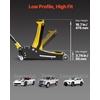 image:imageVEVOR Low Profile Floor Jack 25 Ton 5500 lbs Capacity Aluminum amp Steel Racing Floor Jack with Dual Pistons Quick Lift Pump Hydraulic Trolley Car Lift for Compact SUVs Lifting Range 374187 in