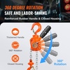 image:imageVEVOR Manual Lever Chain Hoist 12 Ton 1100 lbs Capacity 5 FT Come Along G80 Galvanized Carbon Steel with Weston DoublePawl Brake Auto Chain Leading amp 360 Rotation Hook for Garage Factory Dock