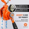 image:imageVEVOR Manual Lever Chain Hoist 12 Ton 1100 lbs Capacity 5 FT Come Along G80 Galvanized Carbon Steel with Weston DoublePawl Brake Auto Chain Leading amp 360 Rotation Hook for Garage Factory Dock