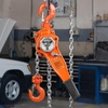image:imageVEVOR Manual Lever Chain Hoist 34 Ton 1650 lbs Capacity 5 FT Come Along G80 Galvanized Carbon Steel with Weston DoublePawl Brake Auto Chain Leading amp 360 Rotation Hook for Garage Factory DockOrange