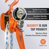 image:imageVEVOR Manual Lever Chain Hoist 34 Ton 1650 lbs Capacity 5 FT Come Along G80 Galvanized Carbon Steel with Weston DoublePawl Brake Auto Chain Leading amp 360 Rotation Hook for Garage Factory DockOrange