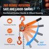 image:imageVEVOR Manual Lever Chain Hoist 34 Ton 1650 lbs Capacity 5 FT Come Along G80 Galvanized Carbon Steel with Weston DoublePawl Brake Auto Chain Leading amp 360 Rotation Hook for Garage Factory DockOrange