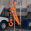 image:imageVEVOR Manual Lever Chain Hoist 34 Ton 1650 lbs Capacity 5 FT Come Along G80 Galvanized Carbon Steel with Weston DoublePawl Brake Auto Chain Leading amp 360 Rotation Hook for Garage Factory DockOrange