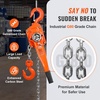 image:imageVEVOR Manual Lever Chain Hoist 6 Ton 13200 lbs Capacity 10 FT Come Along G80 Galvanized Carbon Steel with Weston DoublePawl Brake Auto Chain Leading amp 360 Rotation Hook for Garage Factory Dock3 Ton 10FT