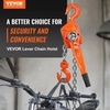 image:imageVEVOR Manual Lever Chain Hoist 6 Ton 13200 lbs Capacity 10 FT Come Along G80 Galvanized Carbon Steel with Weston DoublePawl Brake Auto Chain Leading amp 360 Rotation Hook for Garage Factory Dock3 Ton 20FT