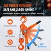 image:imageVEVOR Manual Lever Chain Hoist 6 Ton 13200 lbs Capacity 10 FT Come Along G80 Galvanized Carbon Steel with Weston DoublePawl Brake Auto Chain Leading amp 360 Rotation Hook for Garage Factory Dock6 Ton 10FT