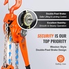 image:imageVEVOR Manual Lever Chain Hoist 6 Ton 13200 lbs Capacity 10 FT Come Along G80 Galvanized Carbon Steel with Weston DoublePawl Brake Auto Chain Leading amp 360 Rotation Hook for Garage Factory Dock6 Ton 10FT