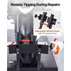 image:imageVEVOR Motorcycle Lift Table 1000lbs Weight Capacity 360 Flexible Moving Motorcycle Jack Stand 8631 in Height Range Heavy Duty Bike Repair Stand with Security Lock for ATVs Dirt Bike1500lbsElectric Hydraulicwith nonadjustable width