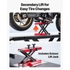 image:imageVEVOR Motorcycle Lift Table 1000lbs Weight Capacity 360 Flexible Moving Motorcycle Jack Stand 8631 in Height Range Heavy Duty Bike Repair Stand with Security Lock for ATVs Dirt Bike1500lbsElectric Hydraulicwith nonadjustable width