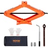image:imageVEVOR Scissor Jack 25 Ton5512 lbs Scissor Car Jack with 37171 Lifting Range Heavy Duty Tire Changing Kit Includes Ratchet Wrench Lug Wrench amp Socket Fits Most Cars Trucks Sedans SUV MPVOrange