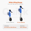 image:imageVEVOR Trailer Jack with Wheel 1600 lbs Heavy Duty Swivel Boat Trailer Jack PP Single Wheel 10 Lift Bolton Trailer Tongue Jack with Ergonomic Handle for RV Boat Horse Utility1600lbs