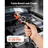 image:imageVEVOR Turbo Boost Leak Tester 4 3 6061 Aluminum End Cap 030 PSI Adapter Gauge Range Check Test Intake Charge Pipe Pressure Leaks with 4 Pairs of Air Fittings for Turbo Cars SUVs Diesel Trucks