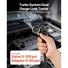 image:imageVEVOR Turbo Boost Leak Tester Kit Compatible with 3354 Pipe 0150 PSI Valve Gauge amp 060 PSI Adapter Gauge Turbo System Leakage Tester Set with 4 Pairs of Air Fittings for Diesel Trucks SUVs