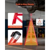 image:imageVEVOR Under Hoist Tripod Stand 2 Ton 4409 lbs Capacity High Lift Jack Stand Reach Underhoist Support Lifting from 4724 to 8465 4Level Adjustable Height Heavy Duty Carbon Steel for Car Lift