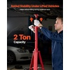 image:imageVEVOR Under Hoist Tripod Stand 2 Ton 4409 lbs Capacity High Lift Jack Stand Reach Underhoist Support Lifting from 4724 to 8465 4Level Adjustable Height Heavy Duty Carbon Steel for Car Lift