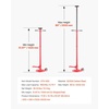 image:imageVEVOR Underhoist Support Stand 34 Ton 1653 lbs Capacity Under Hoist Jack Stand with Two Wheels Lifting from 5197 to 80 Bearing Mounted Spin Handle Foot Pedal Support Vehicle Components