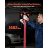 image:imageVEVOR Underhoist Support Stand 34 Ton 1653 lbs Capacity Under Hoist Jack Stand with Two Wheels Lifting from 5197 to 80 Bearing Mounted Spin Handle Foot Pedal Support Vehicle Components