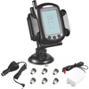 image:imageHappybuy RV Tire Pressure Monitoring System 0199 PSI Trailer TPMS Universal Wireless Alarm Waterproof with 6 Sensors 7 Modes Realtime Display Easy Install