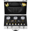 image:imageHydraulic Pressure Test Kit 250400600bar 3 Gauges 9 Test Couplings 3 Test Hoses Excavator Hydraulic Test Gauge Set with Portable Carrying Case for Excavator Tractors Construction Machinery3 Gauges 9 Test Couplings