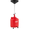 image:imageVEVOR 18 Gallon Waste Oil Drain Tank Industrial Fluid Drain Tank with Adjustable Funnel Height Portable Oil Drainer with Wheels Fluid Fuel Transfer Drainage for Auto Repair Shops Garages Red18 Gallon