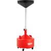 image:imageVEVOR 18 Gallon Waste Oil Drain Tank Industrial Fluid Drain Tank with Adjustable Funnel Height Portable Oil Drainer with Wheels Fluid Fuel Transfer Drainage for Auto Repair Shops Garages Red8 Gallon