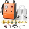 image:imageVEVOR Electric Brake Bleeder Kit Professional 110V Brake Master Cylinder Bleeder Kit with Pressure Gauge amp Builtin Air Pump Versatile Brake Bleeder Adapter Set for Both DC amp AC Powerwith 7pcs adapters