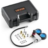 image:imageVEVOR Engine Cylinder Compression Tester Kit Pressure Gauge Range of 0100 PSI Automotive Leak Down Tester Kit with 4 Adapters amp Air Fittings Pressure Check amp Leakage Rate Test on Cars Motorcycles
