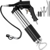 image:imageVEVOR Grease Gun 6000PSI Air Operated Grease Gun Heavy Duty Pneumatic Grease Gun with 14 oz Load 185 Inch Flexible Hose 1 Flat Coupler 1 Pointed and Locking Clamp Coupler 1 Bent Metal Pipe