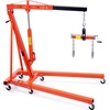 image:imageVEVOR Hydraulic Engine Hoist with Lever 2 Ton4400 LBS HeavyDuty Cherry Picker Shop Crane Foldable Engine Crane and Engine Hoist Leveler for Auto Repair Motors Weights Lifting Loading