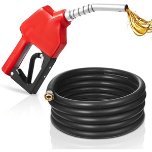 image:imageVEVOR 34Inch NPT Automatic Fuel Nozzle Max Flow Rate 118 GPM Auto Shut Off Diesel Gas Pump Nozzle with 3Speed Trigger Lock amp 078 in OD20 mm Spout for Gasoline Diesel Kerosene YellowRed with 20Ft hose